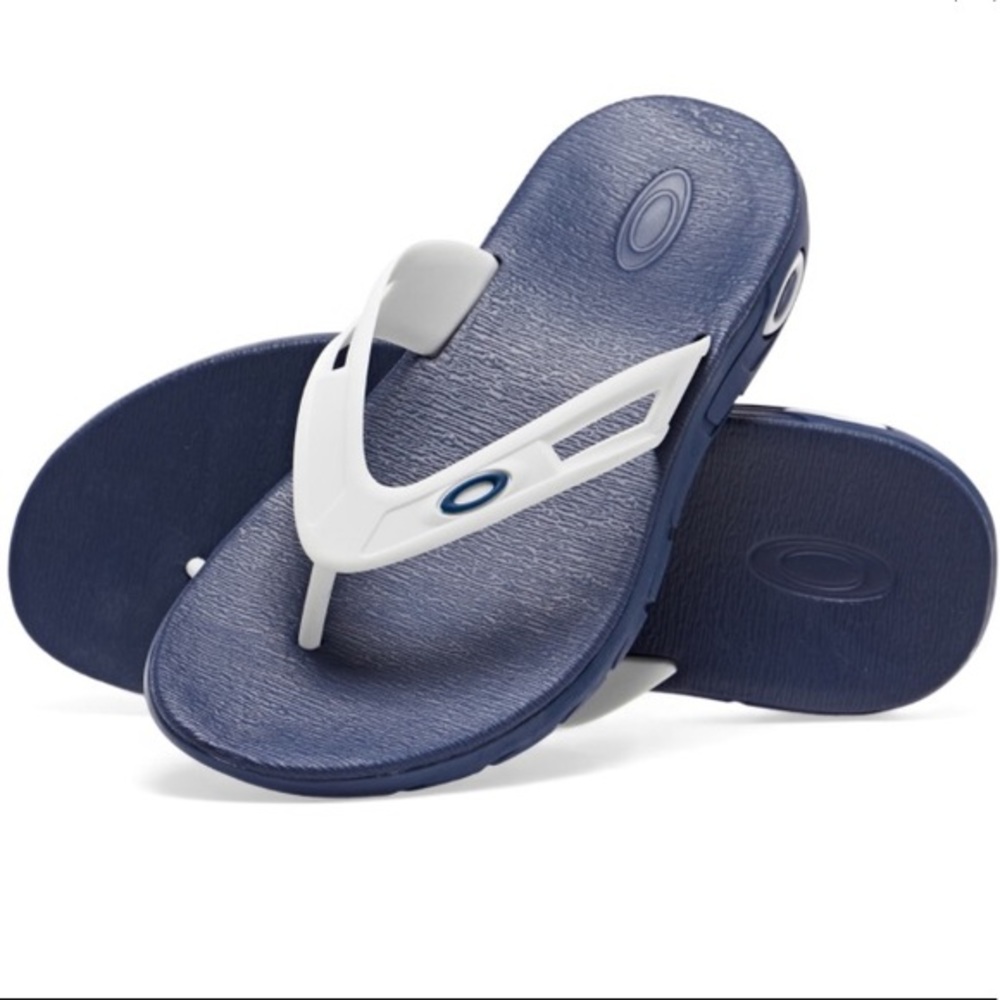 OAKLEY Flip Flops Blue White Navy "Eclipse"